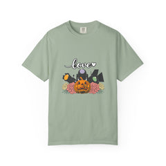 Love Halloween Pumpkin Floral T-Shirt
