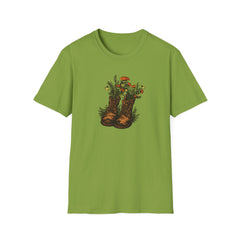 Vintage Floral Cowboy Boots T-Shirt