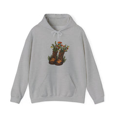 Vintage Cowboy Boots Floral Hoodie