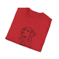 Golden Retriever Line Art T‑Shirt