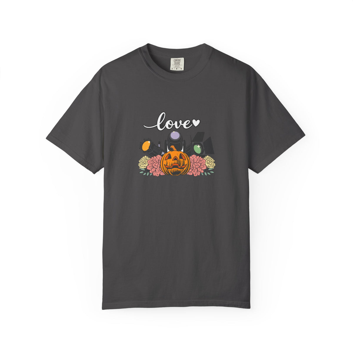 Halloween Pumpkin Floral "Love" T-Shirt