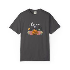Halloween Pumpkin Floral "Love" T-Shirt