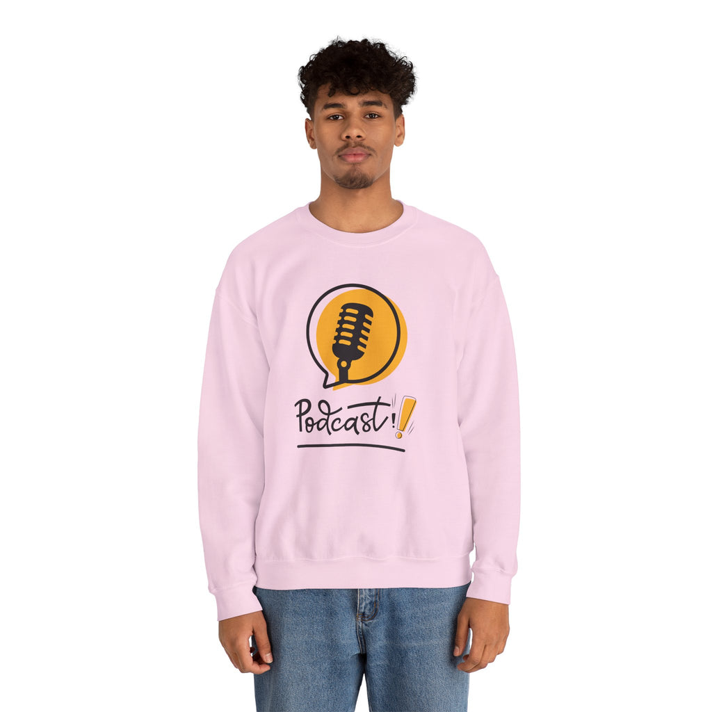 Podcast Microphone Crewneck Sweatshirt