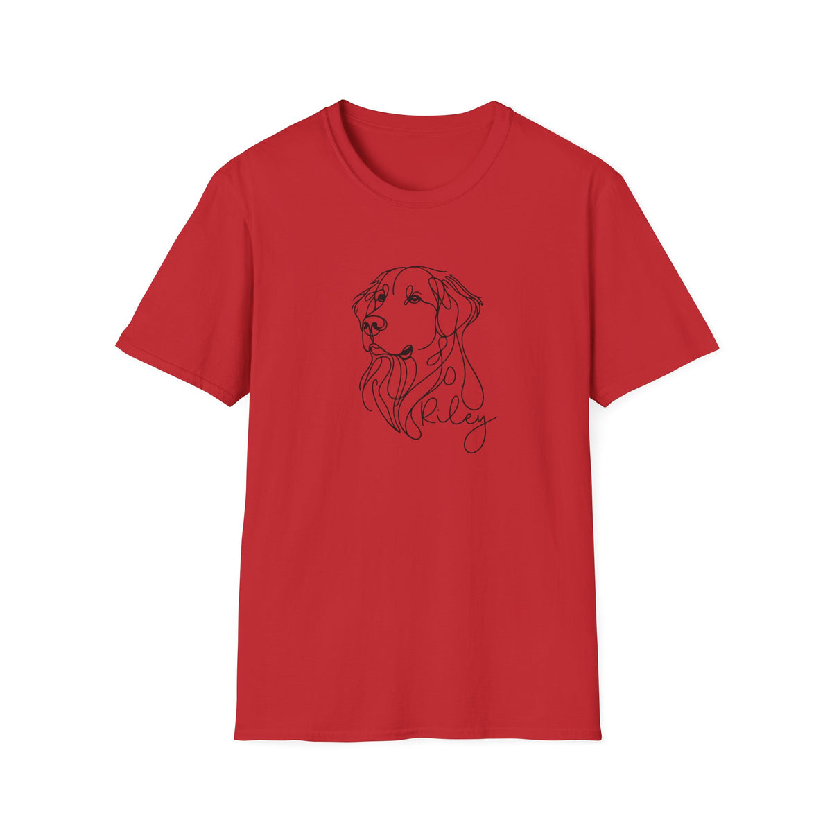Golden Retriever Line Art T‑Shirt