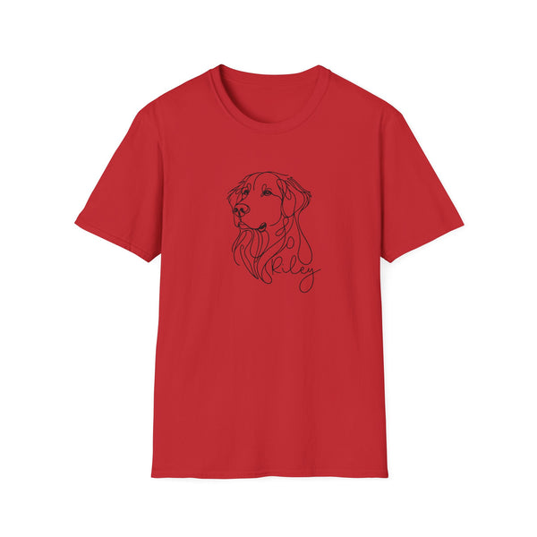 Golden Retriever Line Art T‑Shirt