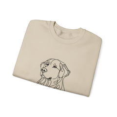 Dog Line Art Crewneck Sweatshirt
