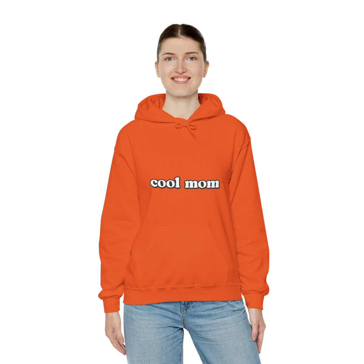 Cool Mom Hoodie — Retro Script "cool mom" Pullover for Mother's Day & Everyday Main image