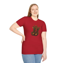 Vintage Floral Cowboy Boots T-Shirt