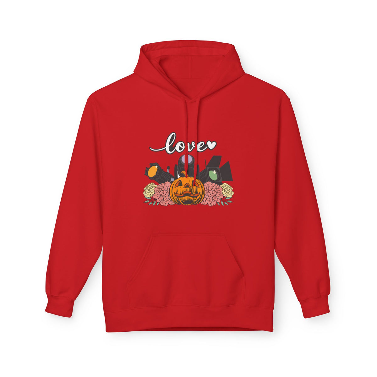 Halloween Pumpkin Floral Hoodie