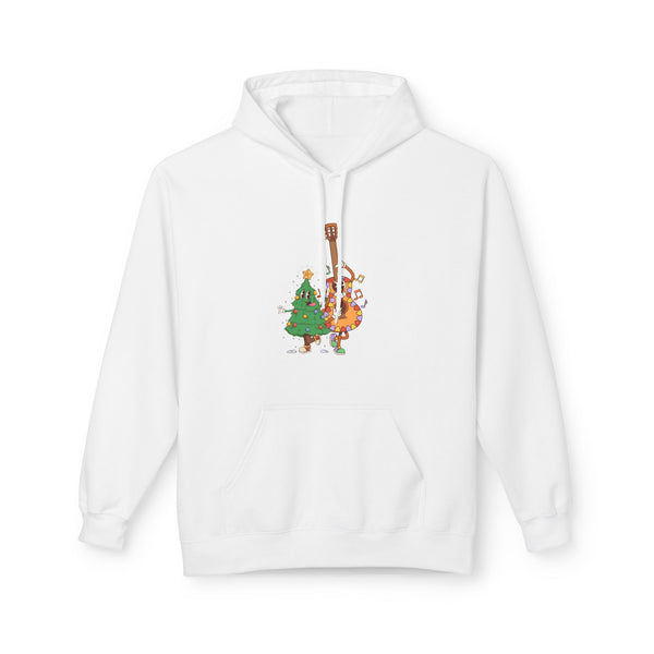Holiday Bass & Tree Hoodie — Funny Christmas Musician