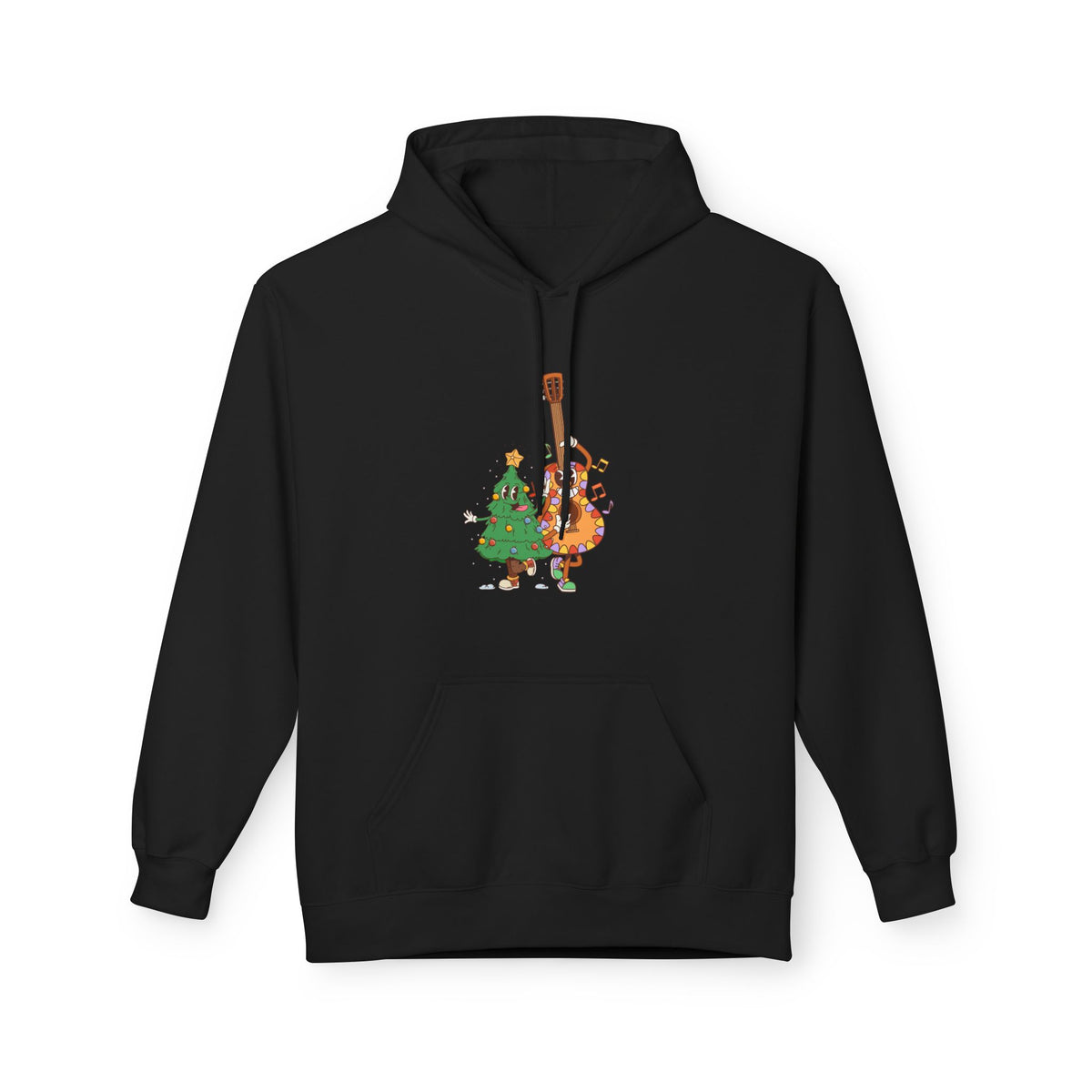 Holiday Bass & Tree Hoodie — Funny Christmas Musician