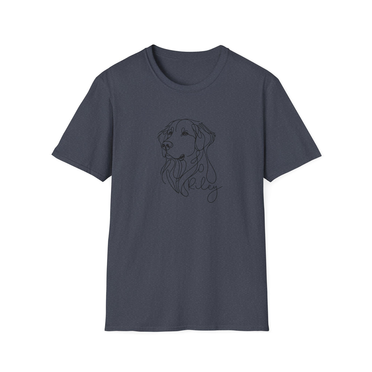 Golden Retriever Line Art T‑Shirt