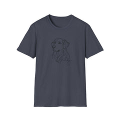 Golden Retriever Line Art T‑Shirt