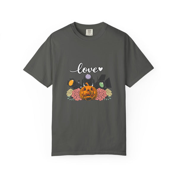 Love Halloween Pumpkin Floral T-Shirt