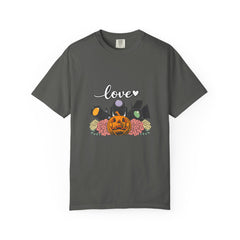 Love Halloween Pumpkin Floral T-Shirt