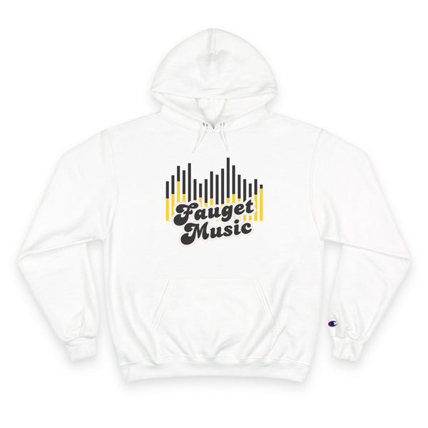 Faugel Music Hoodie — Vintage Soundwave Logo Champion-Style Pullover