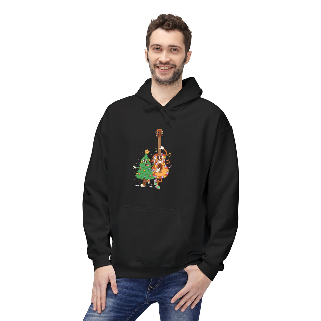 Holiday Bass & Tree Hoodie — Funny Christmas Musician