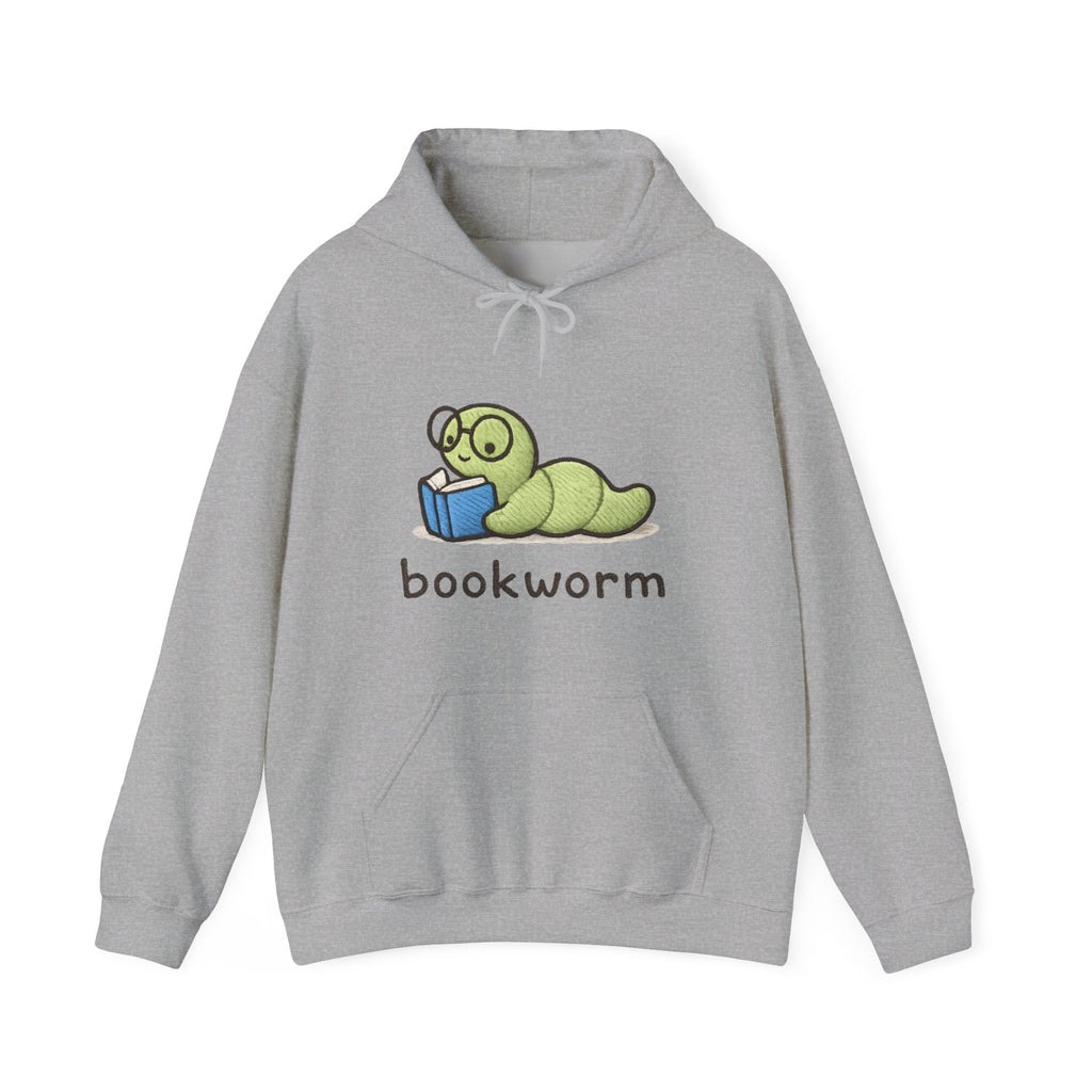 Bookworm Hoodie — Cute Reading Worm Graphic Sweatshirt for Book Lovers