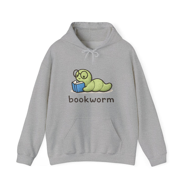 Bookworm Hoodie — Cute Reading Worm Graphic Sweatshirt for Book Lovers