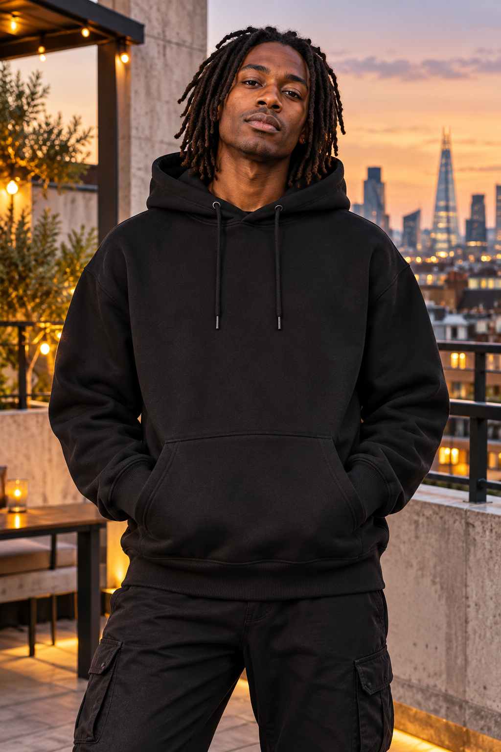 Drummer Splash Art Graphic Hoodie