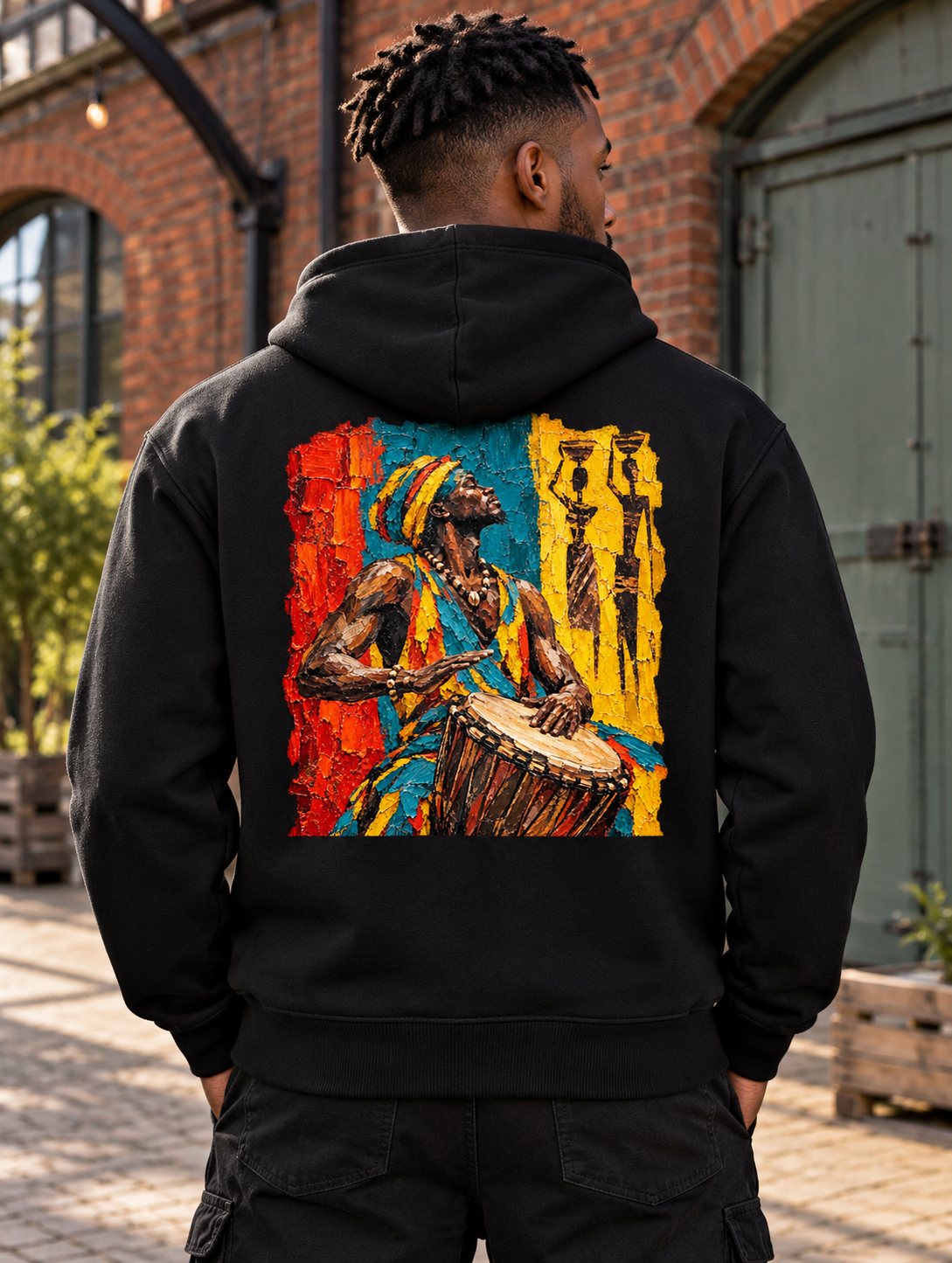 Cultural Percussion Art Streetwear Hoodie