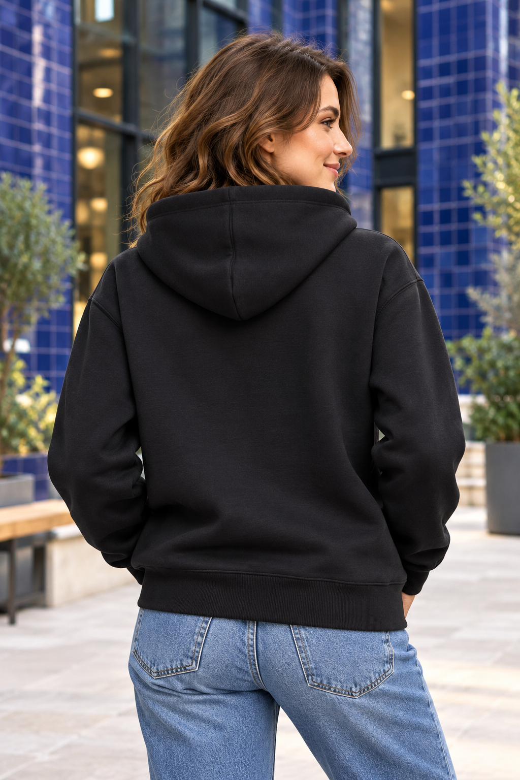 Passionate Female Drummer Paint Splash Graphic Hoodie