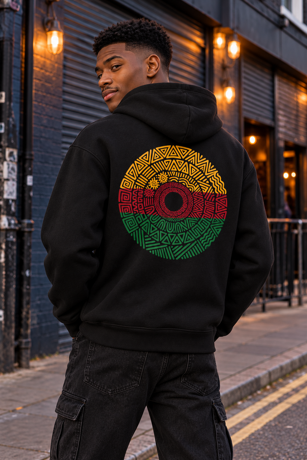 Tribal Mandala Geometric Graphic Hoodie