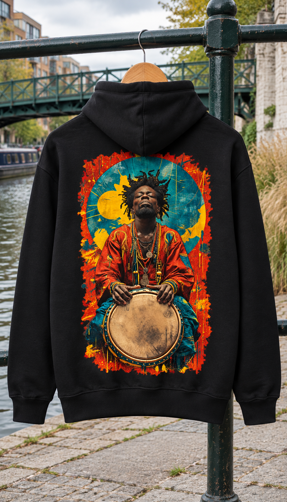 Soulful Drummer Graphic Hoodie