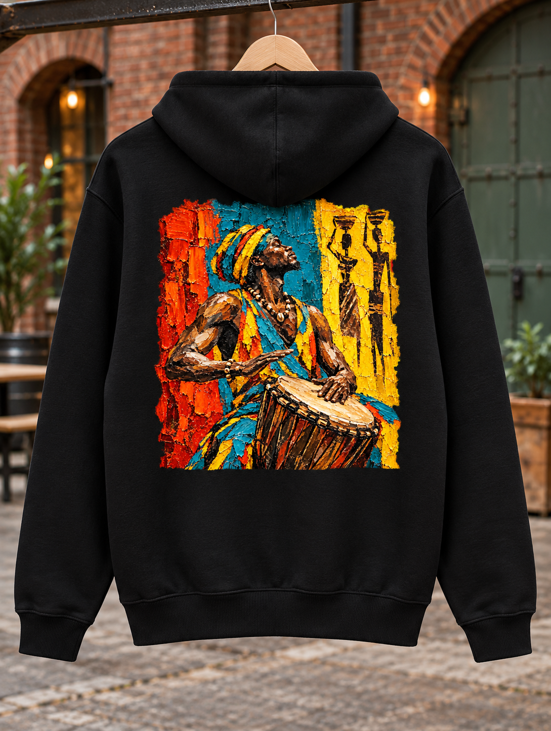 Cultural Percussion Art Streetwear Hoodie