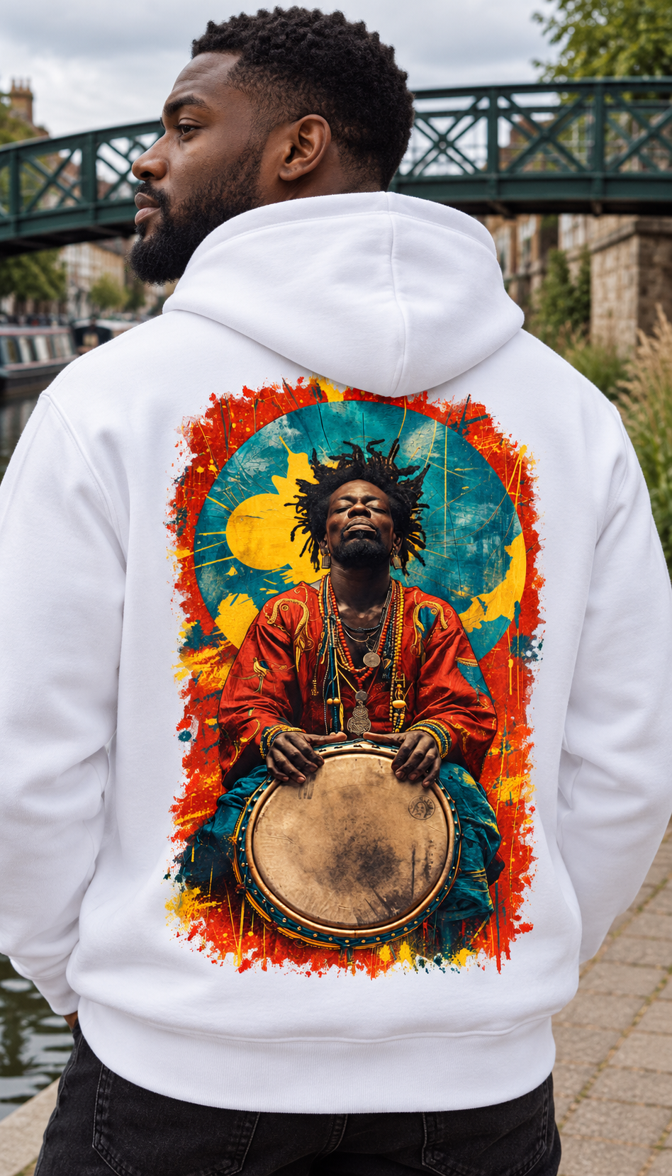 Soulful Drummer Graphic Hoodie