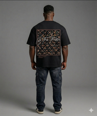 Be The Future" Leopard Print Box Graphic Tee