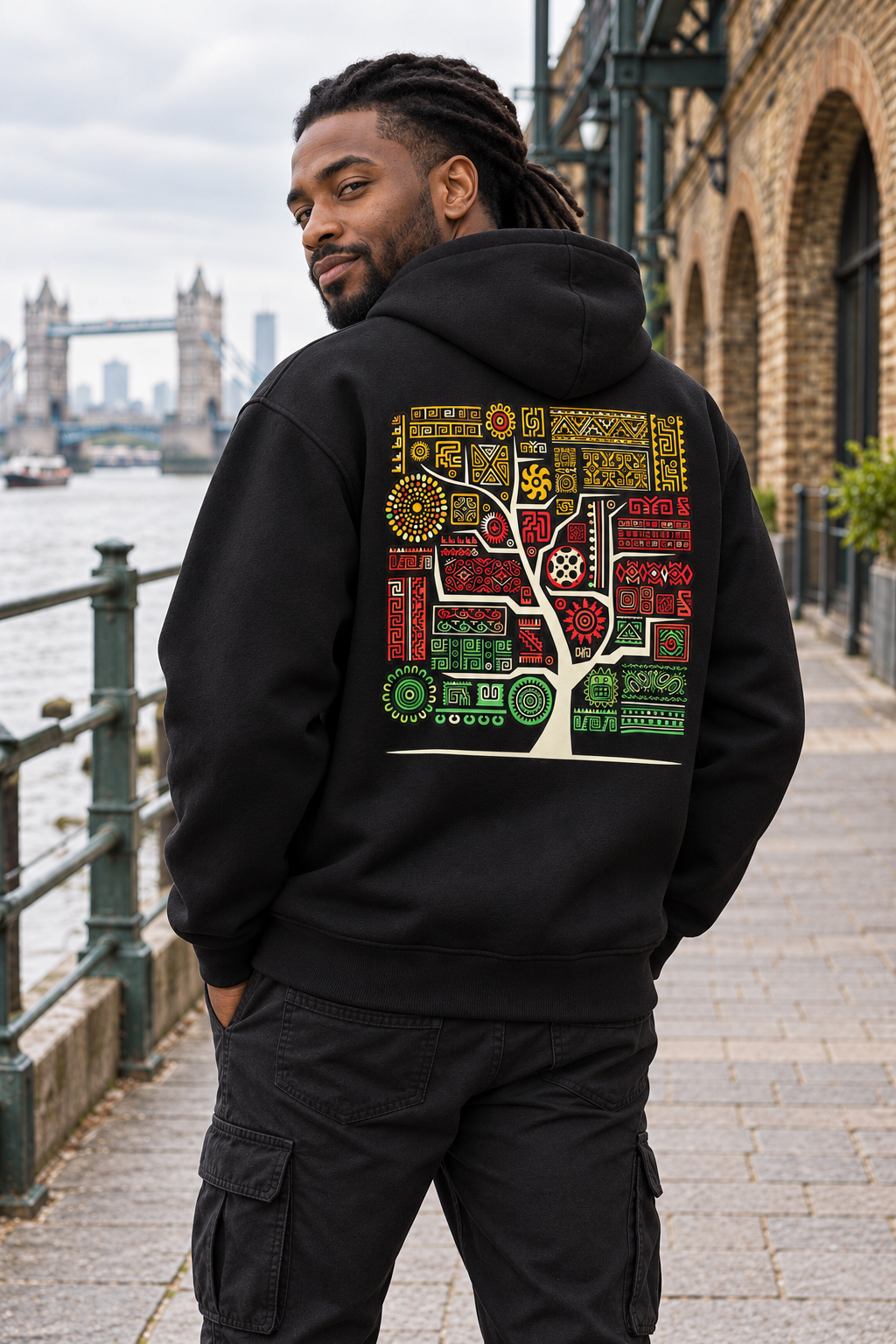 Ethnic Tribal Tree of Life Graphic Hoodie