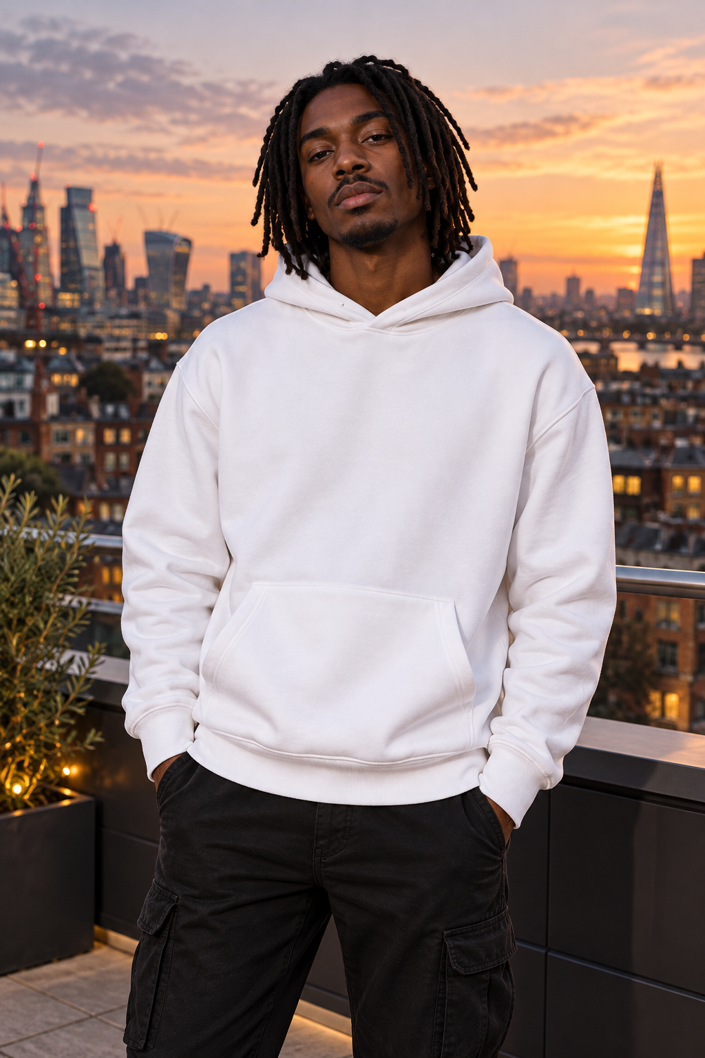 Drummer Splash Art Graphic Hoodie