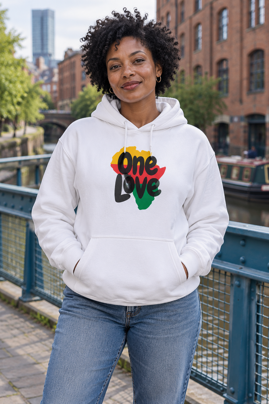 One Love Heritage Map Graphic Hoodie