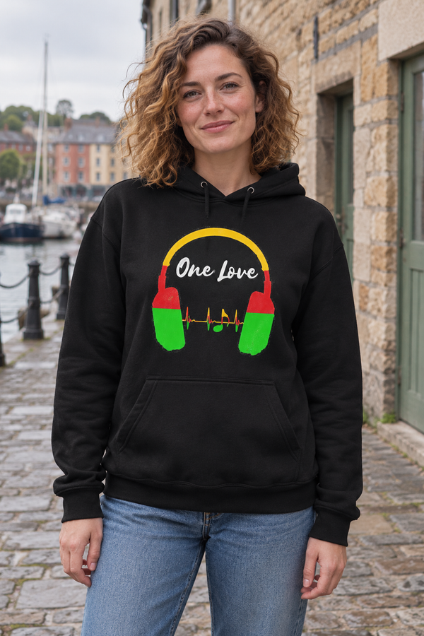 One Love Headphones Soundwave Graphic Hoodie