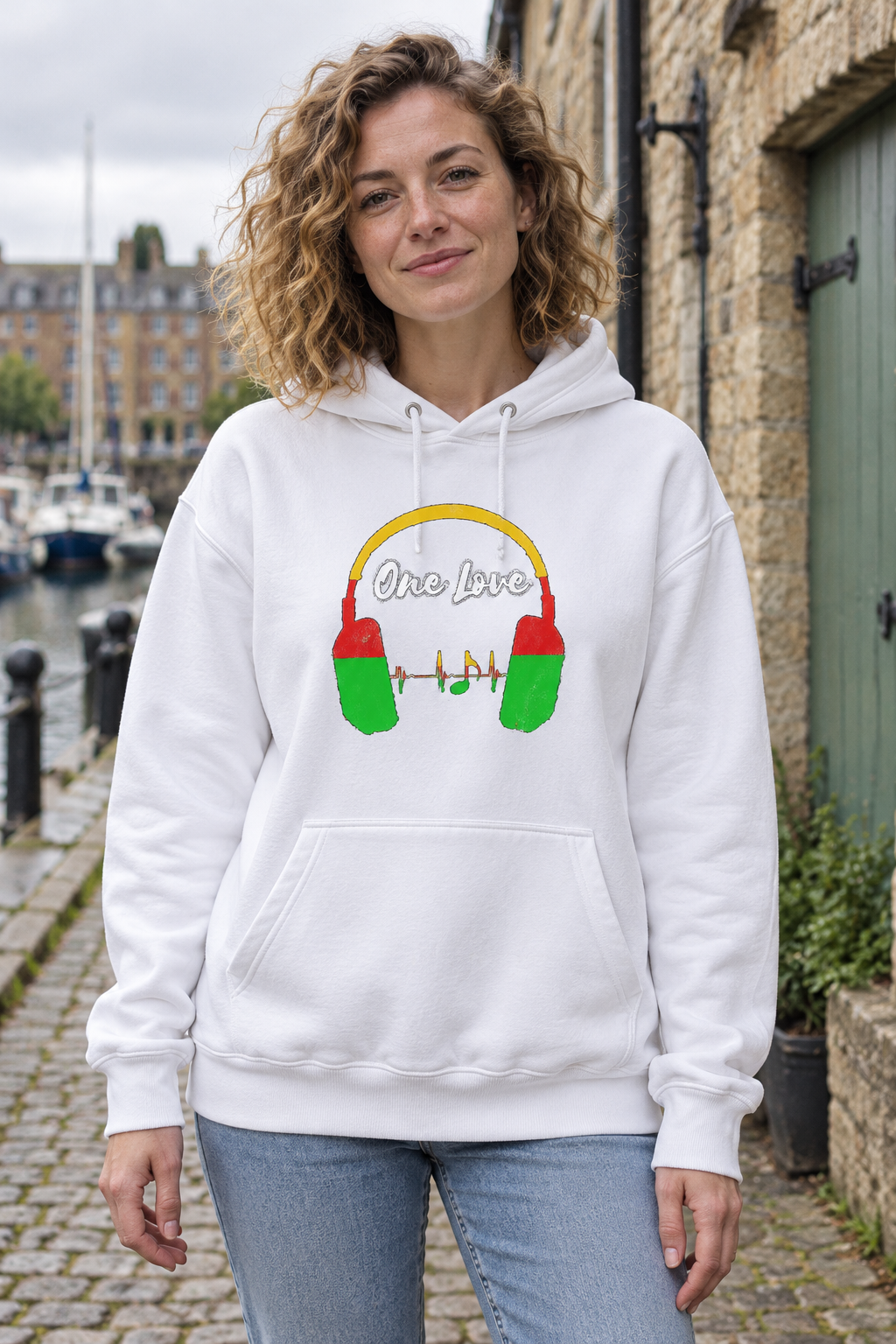 One Love Headphones Soundwave Graphic Hoodie
