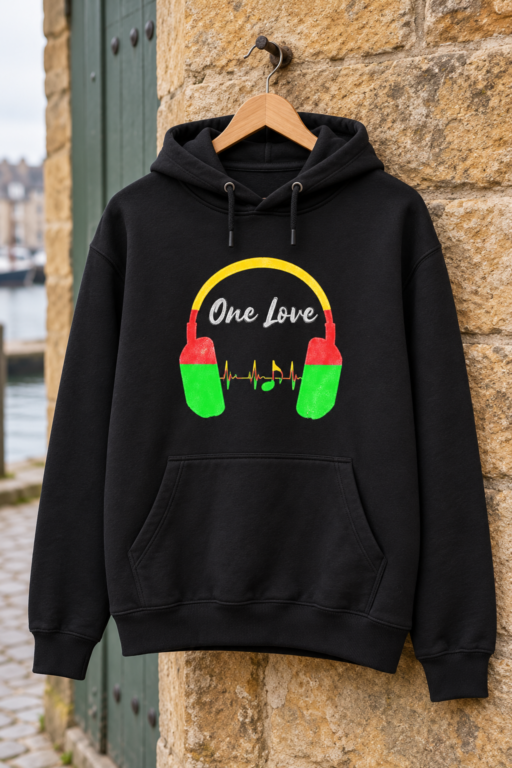 One Love Headphones Soundwave Graphic Hoodie