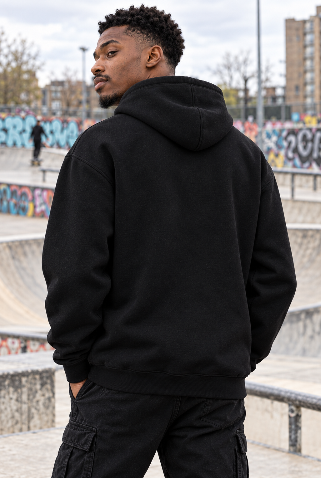 Abstract Tribal Neon Graphic Hoodie