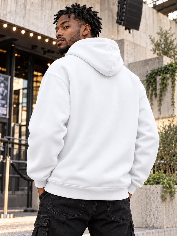 Abstract Running Athlete Paint Splash Graphic Hoodie