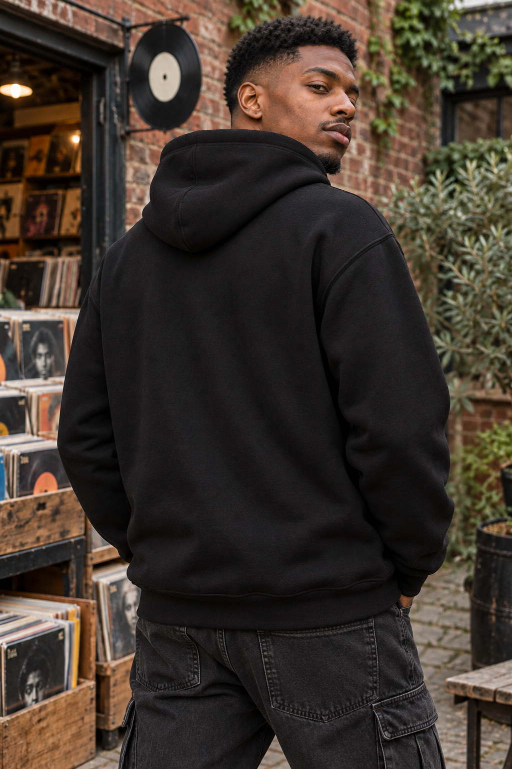 Graffiti Headphones & Crown Street Art Graphic Hoodie