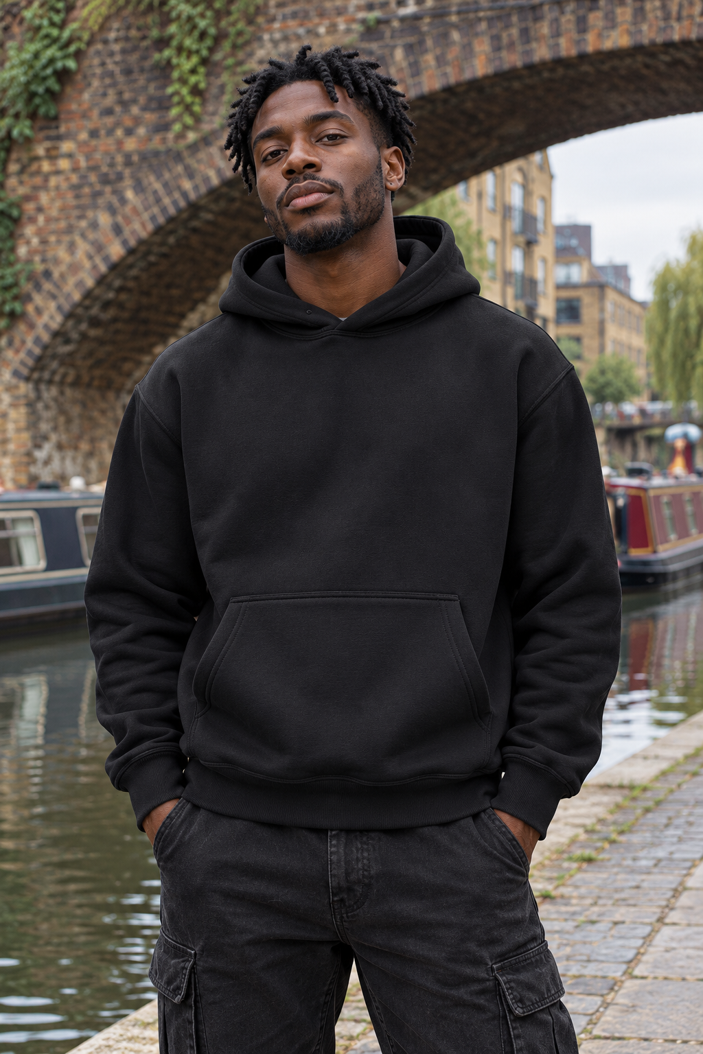 Joyful Djembe Drummer Graphic Hoodie