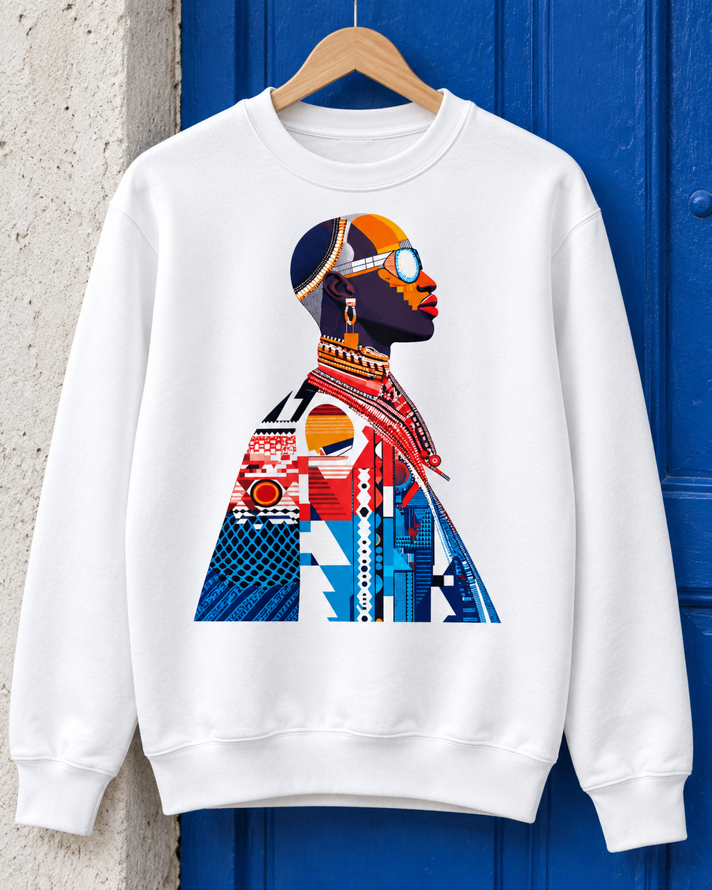 Afrofuturism Fashion Graphic Organic Sweatshirt