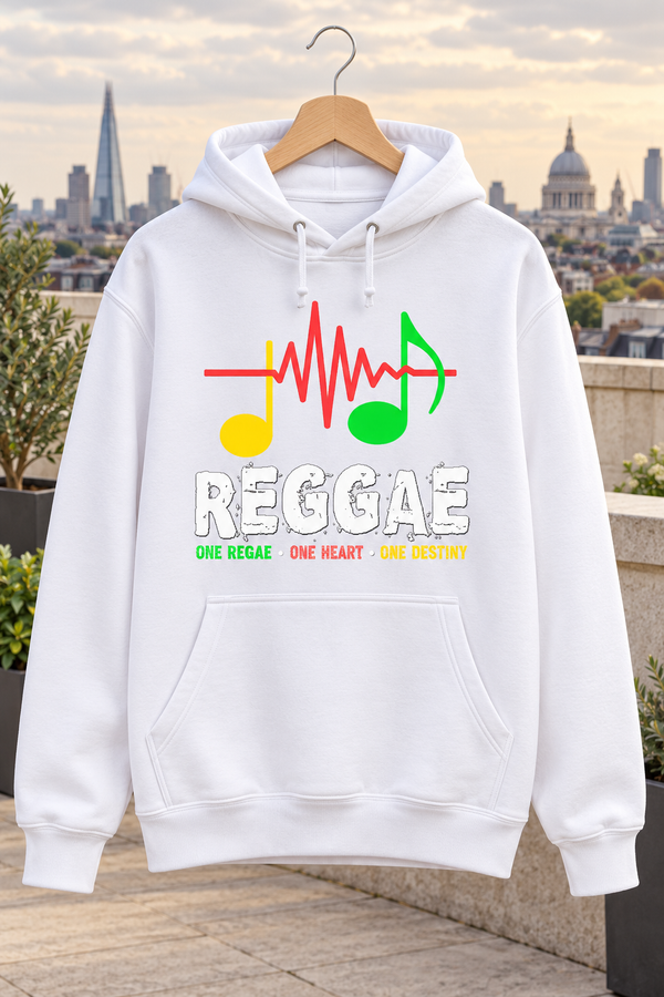 Reggae Rhythm Soundwave Graphic Hoodie