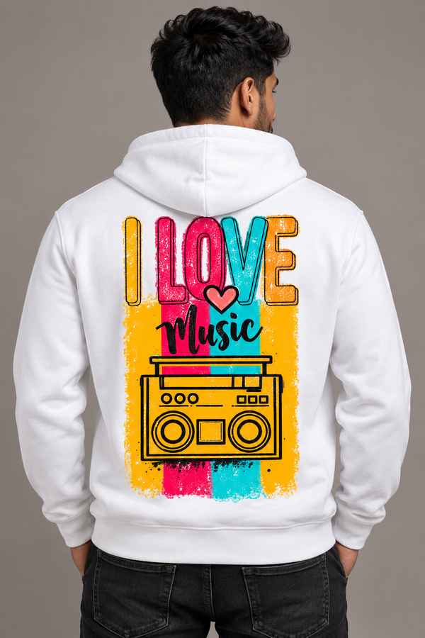 I Love Music Hoodie