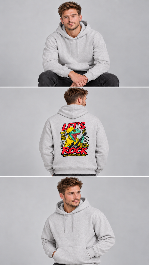 Let’s Rock Dinosaur Hoodie