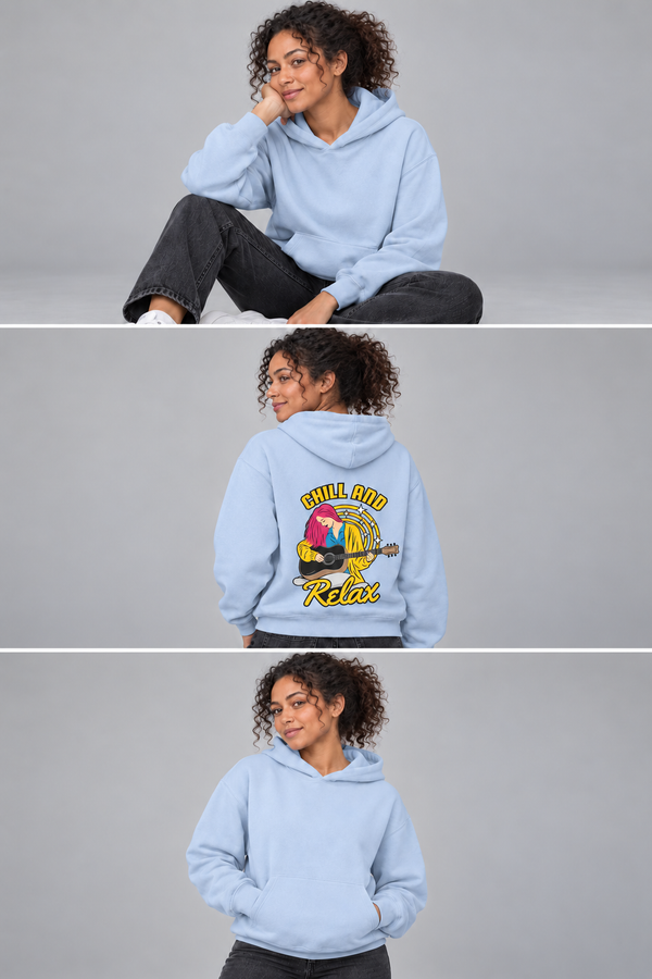 Chill and Relax Guitar Hoodie