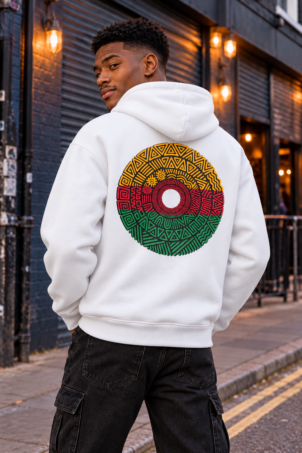 Tribal Mandala Geometric Graphic Hoodie