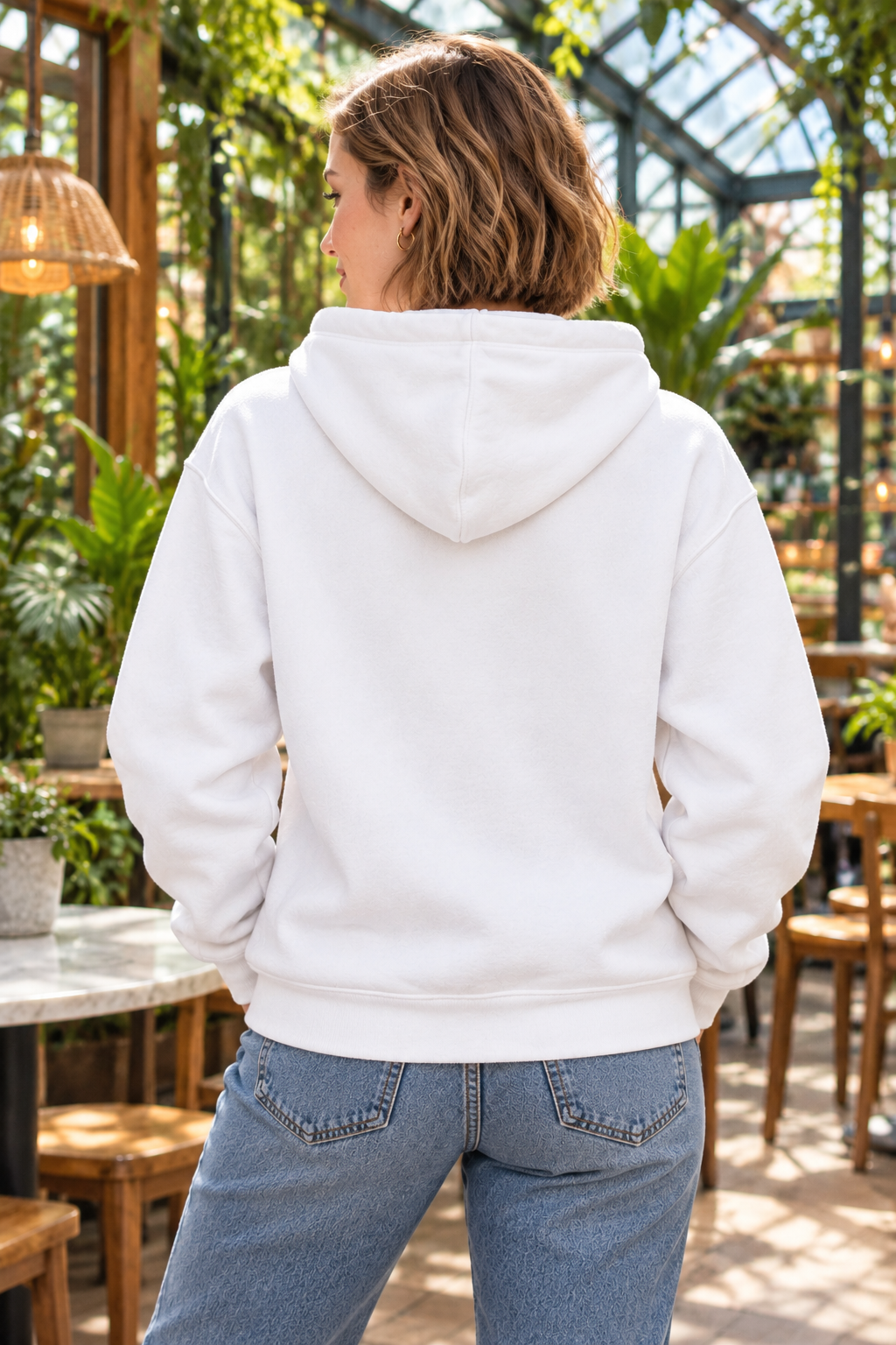 Peace Love & Art Hand Sign Graphic Hoodie