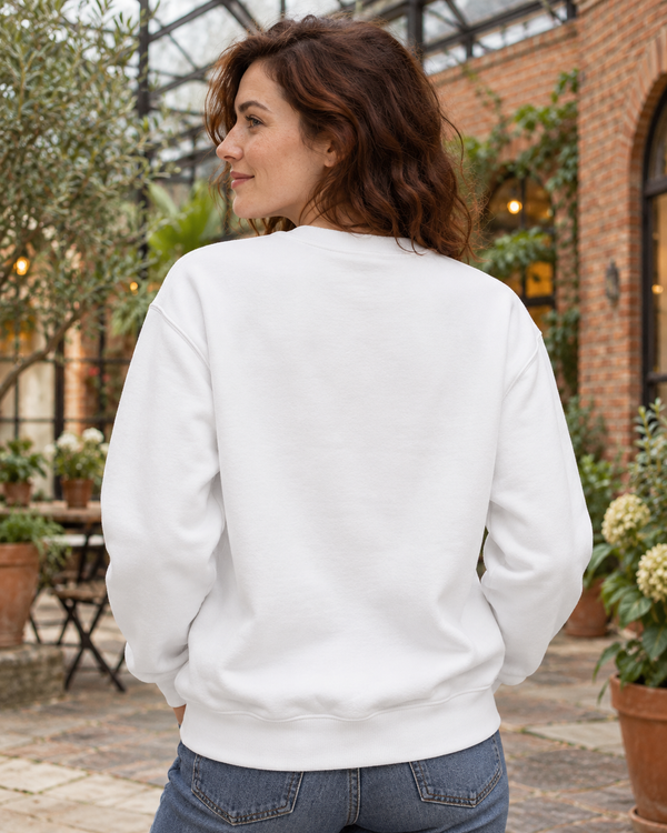 One Love Paint Handprint Graphic Organic Sweatshirt
