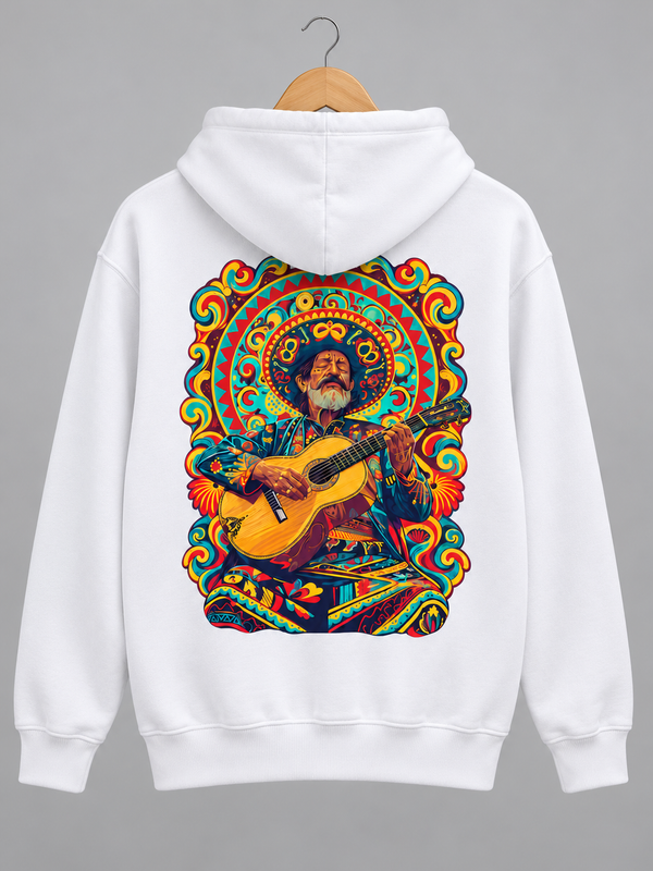 Acoustic Guitarist Graphic Hoodie